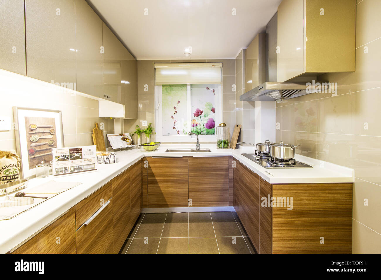 Kitchen interior decoration interior design as a delicious