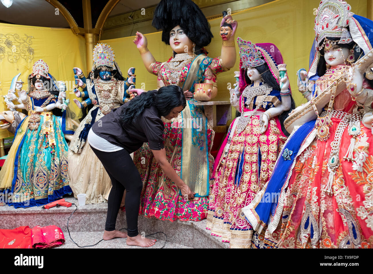 As part of a thanks giving ritual, a devout woman designed and ...