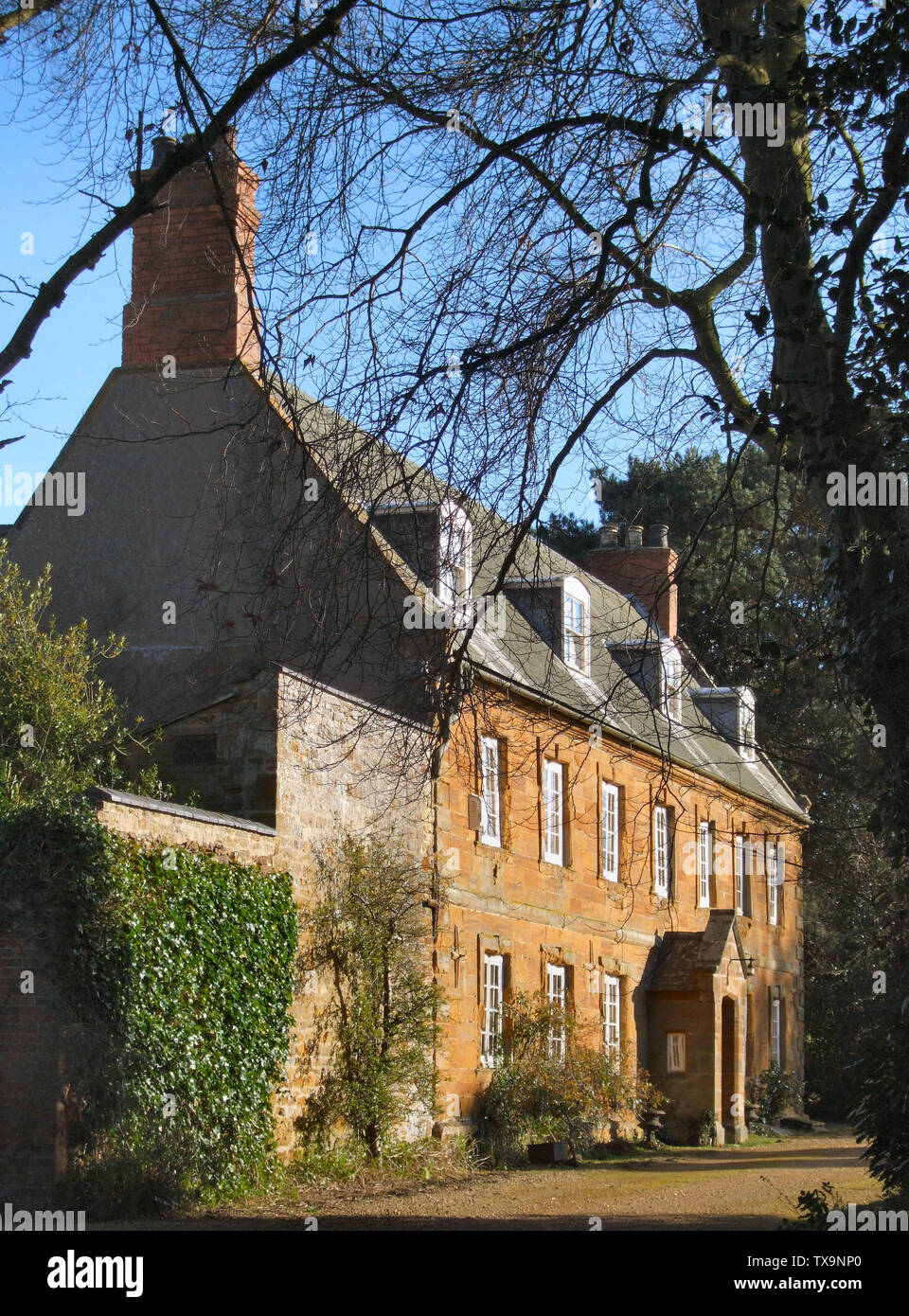 Side view of the house called mortimers hires stock photography and