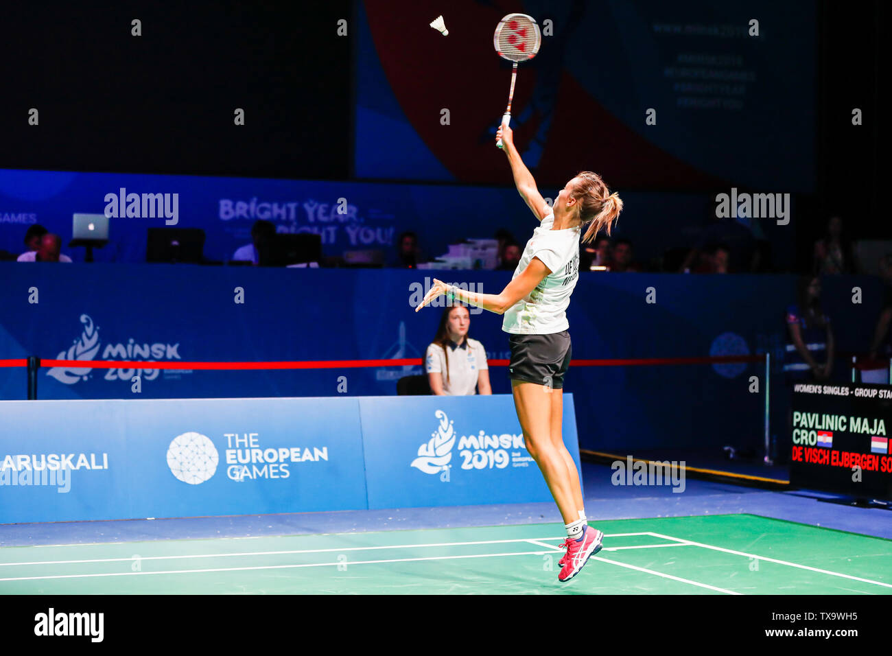 24 june 2019 Minsk, Belarus European Games 2019 Badminton: Soraya de Visch  Eijbergen of Netherlands Stock Photo - Alamy