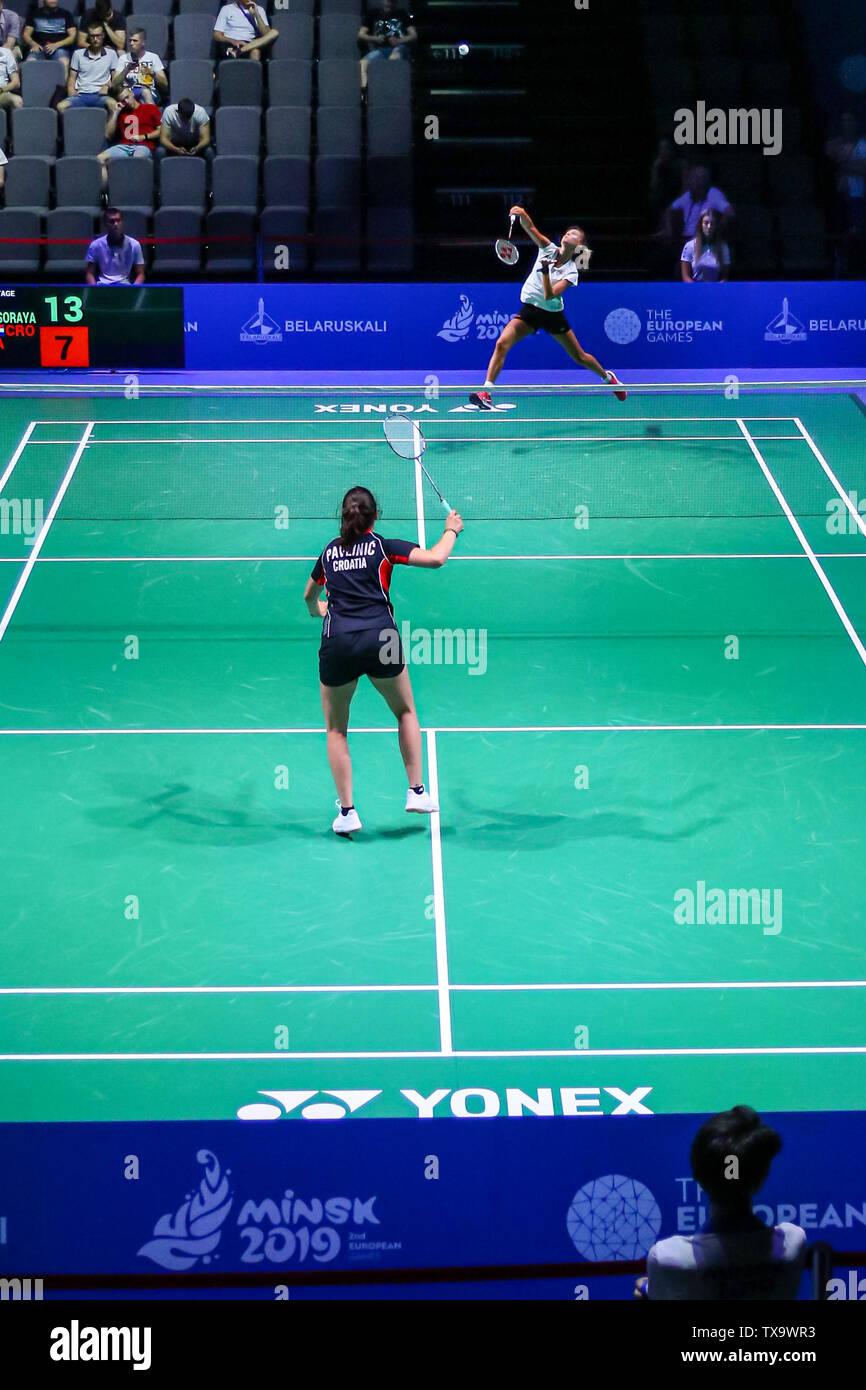 24 june 2019 Minsk, Belarus European Games 2019 Badminton Soraya de