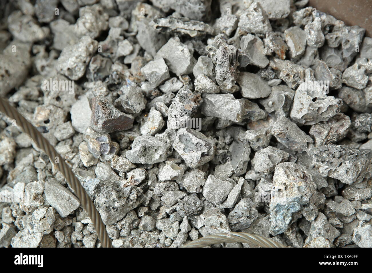 Iron ore ingots Stock Photo Alamy