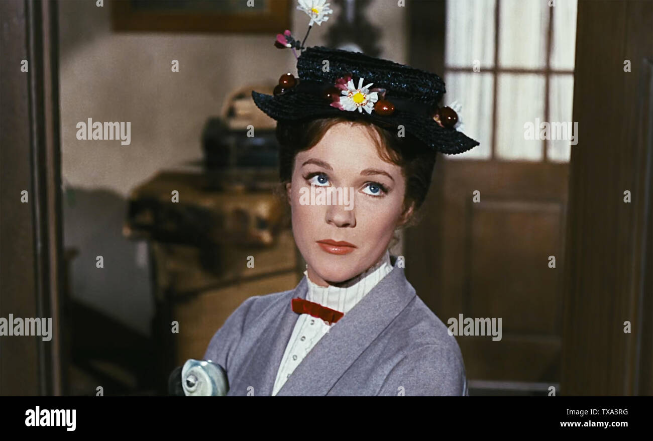 Usa Julie Andrews In The ©walt Disney Film Mary Poppins 1964 Director Robert Stevenson