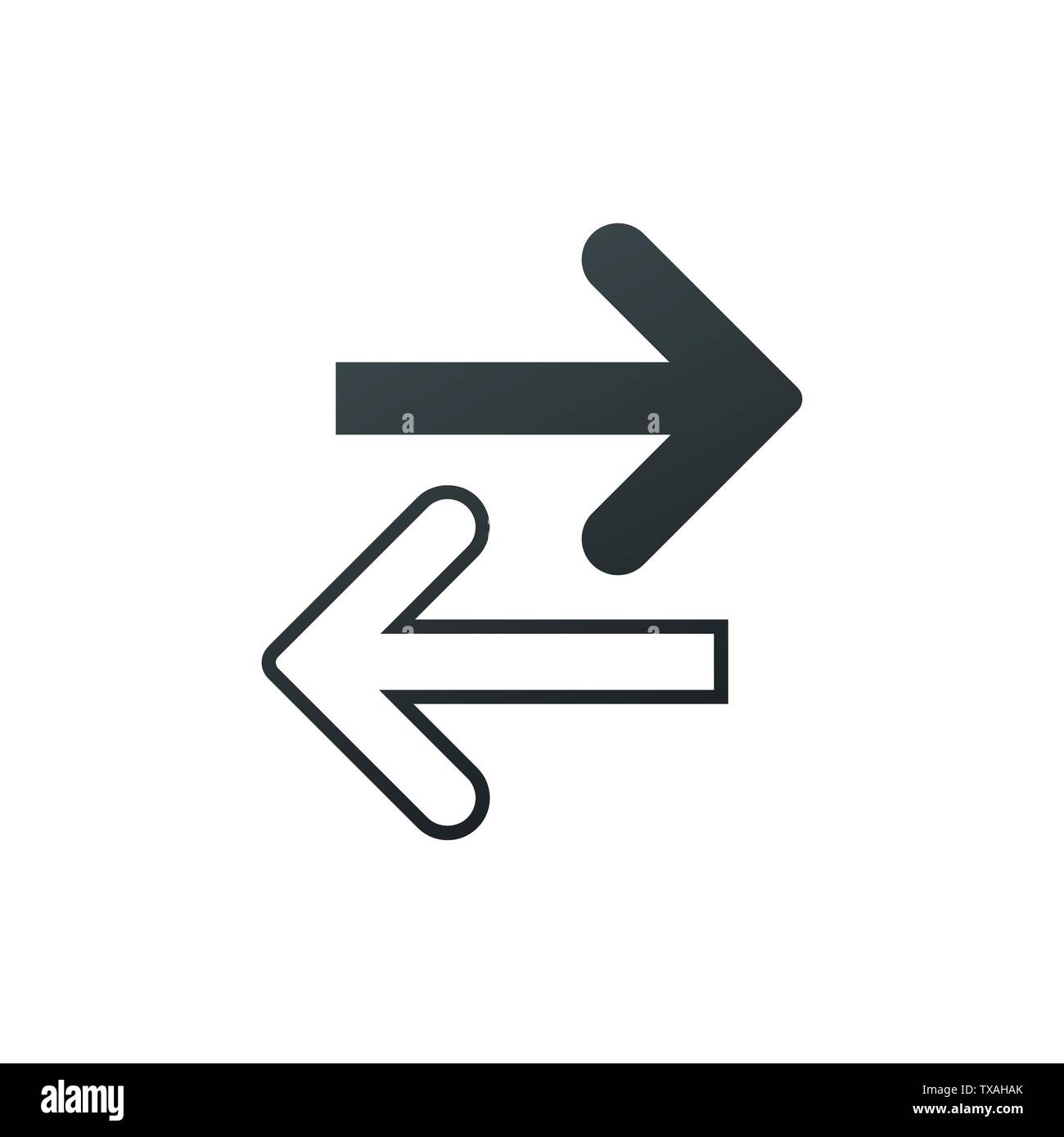 Transfer left and right arrows icon.Can be used for mobile concept and ...