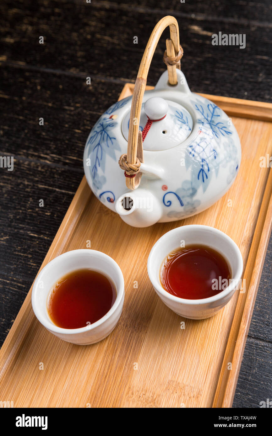 Cup puer tea close hi-res stock photography and images - Alamy