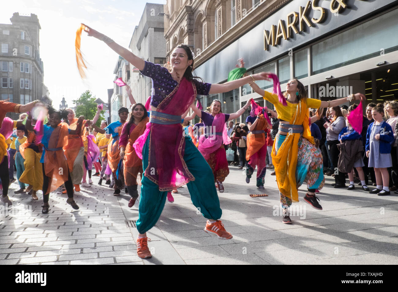 Lightnight,art,culture,dance,music,event,Liverpool,north,northern,city,north west,Merseyside,England,English,GB,Britain,British,UK, Stock Photo