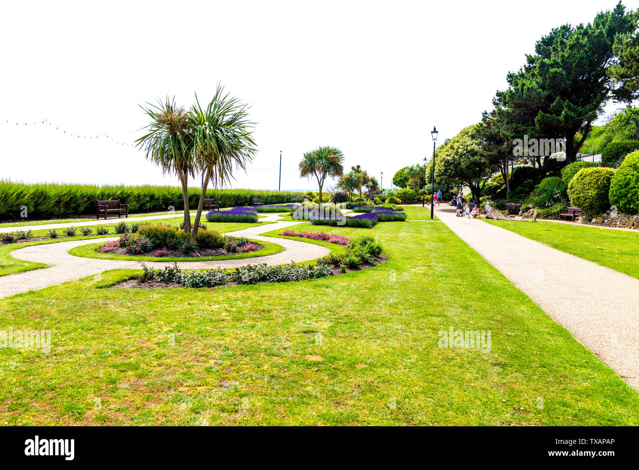 Felixstowe Seafront Gardens, UK Stock Photo
