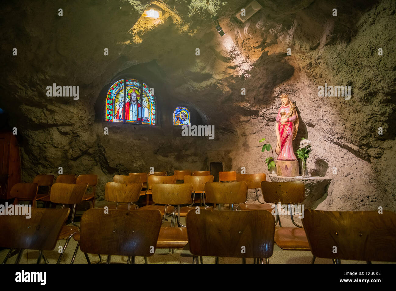 Budapest, NOV 11:  Interior view of the famous Gellért Hill Cave on NOV 11, 2018 at Budapest, Hungary Stock Photo