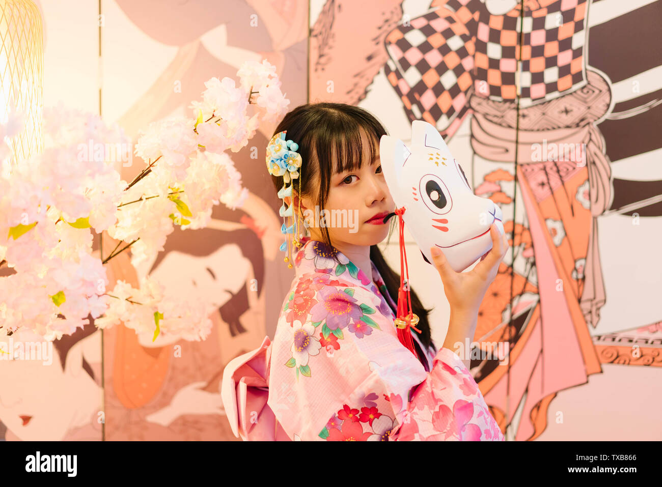 Cherry Blossom Kimono Purple