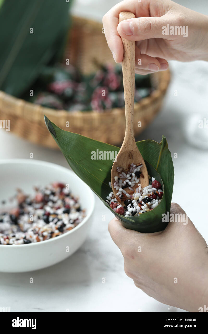 Triangular Dumpling Handmade triangular dumplings Stock Photo - Alamy