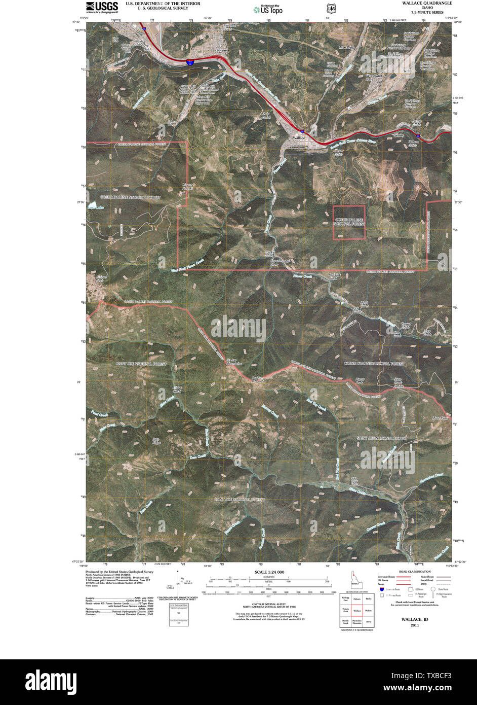 Map of wallace Cut Out Stock Images & Pictures Alamy