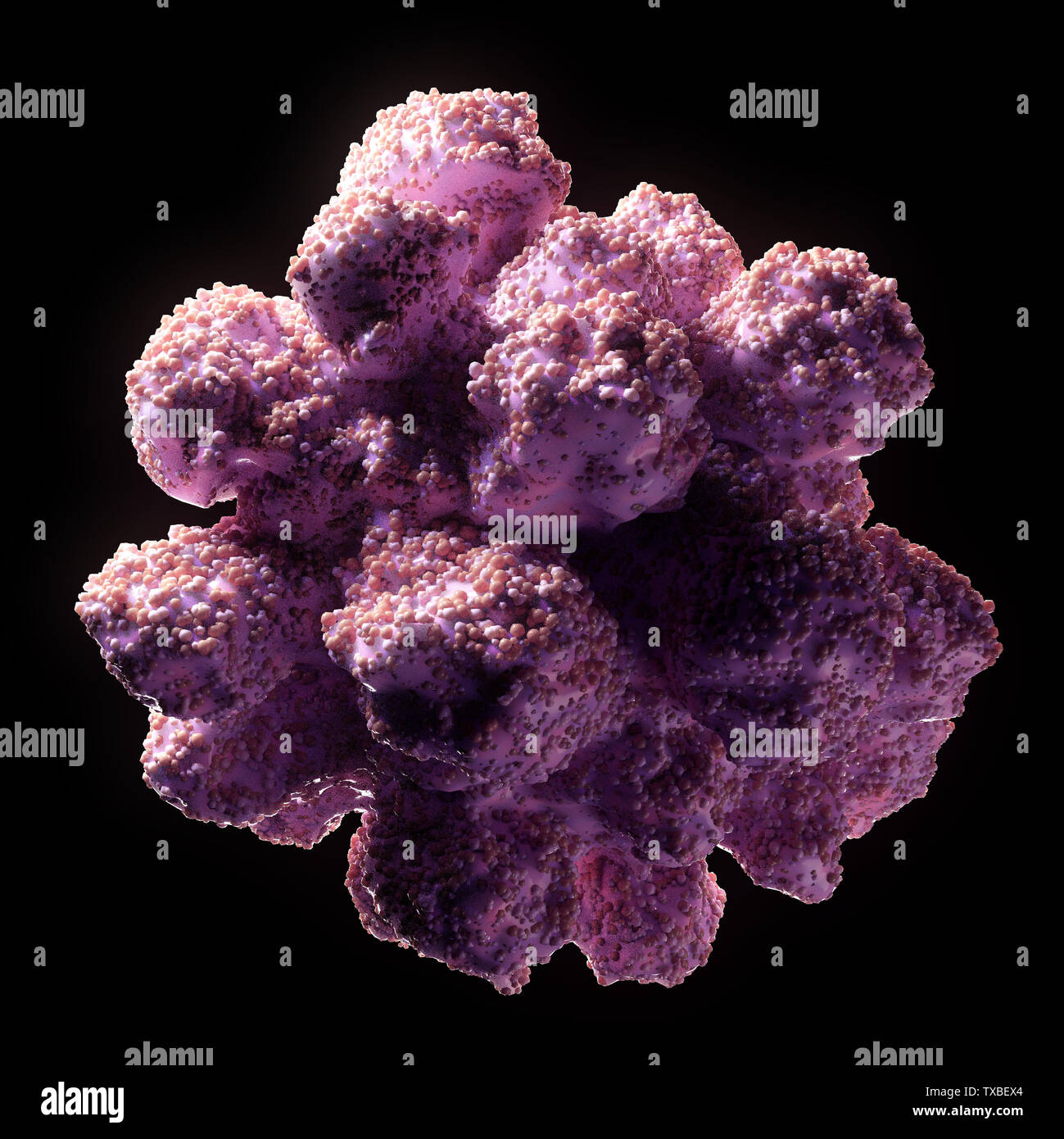 3d rendered, conceptual illustration of a virus Stock Photo