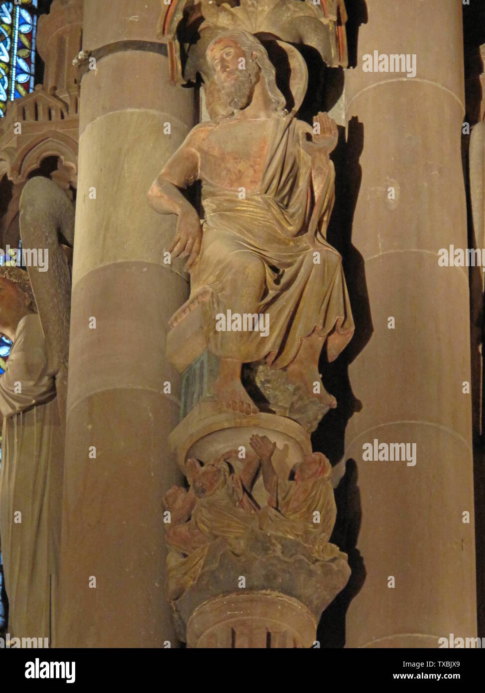 Angels pillar strasbourg cathedral hires stock photography and images