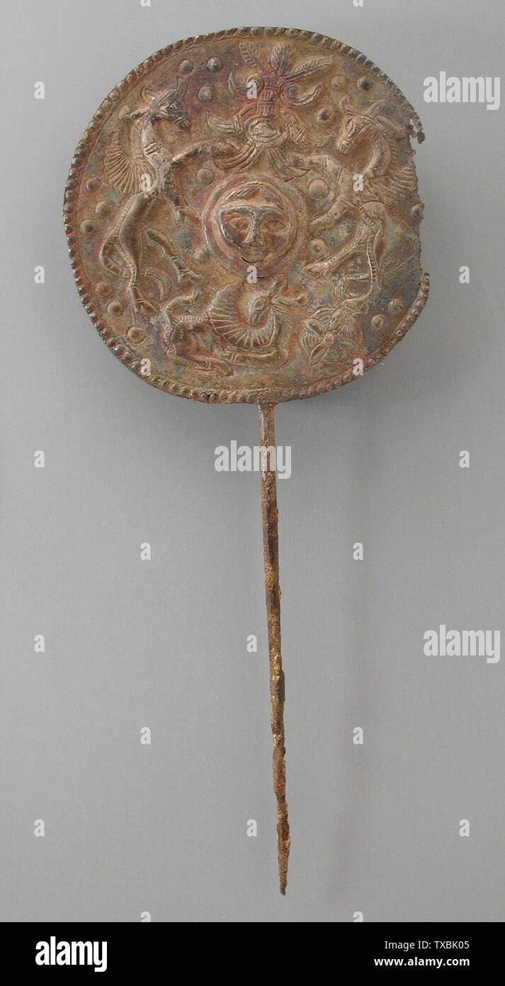 Pin; Jewelry and Adornments; pins Bronze 9 1/2 in. (24.13 cm) Gift of Nasli M. Heeramaneck (M.76.174.74) Art of the Ancient Near East; between circa 1000 and circa 650 B.C.; Stock Photo