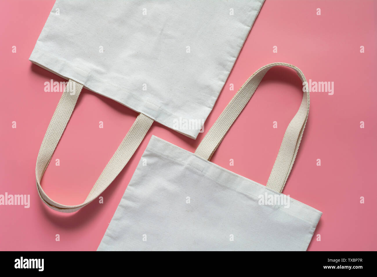 Download White Tote Bag Canvas Fabric Cloth Shopping Sack Mockup With Copy Space Stock Photo Alamy