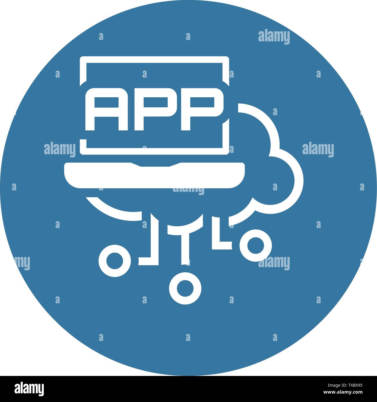 Simple Desktop APP Vector Line Icon Stock Vector Image & Art - Alamy