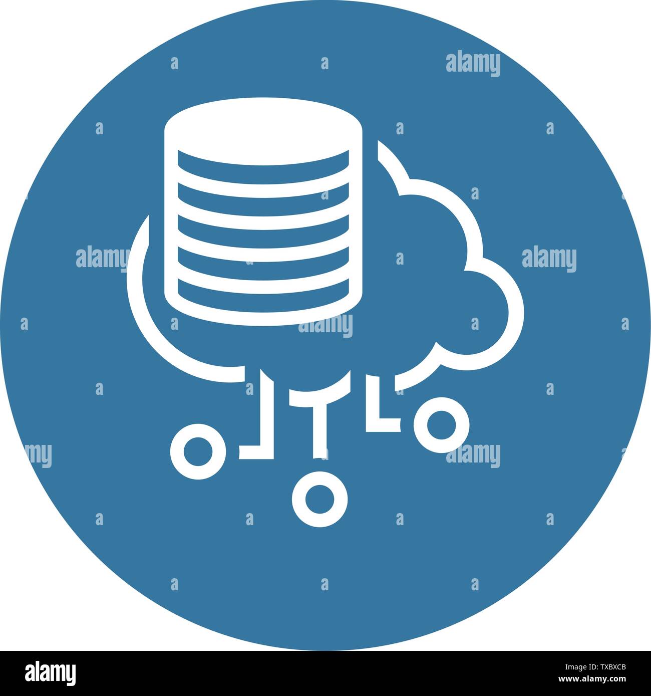 Simple Distributed Storage Vector Icon Stock Vector Image & Art - Alamy