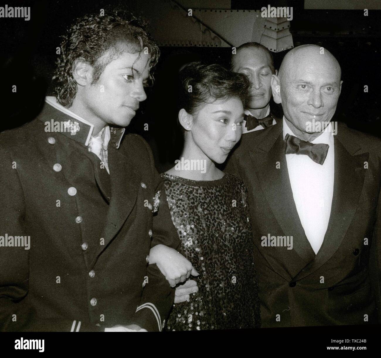 Michael Jackson Kathy Lee Brenner And Husband Yul Brynner 1984 High