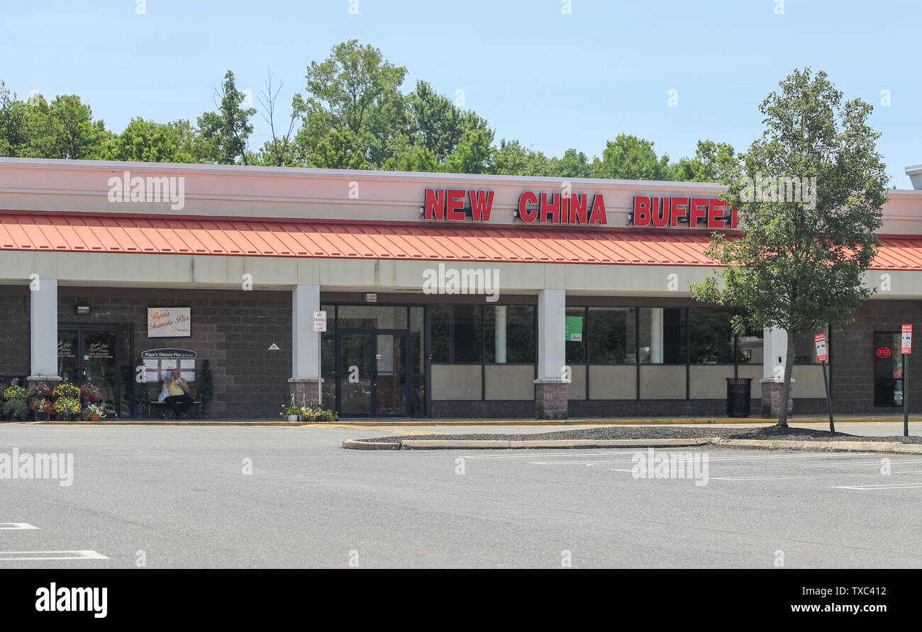 Princeton New Jersey June 23 2019 China Buffet Restaurant Door