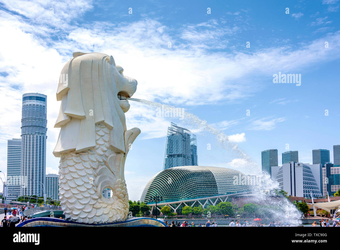 Lion City Singapore Merlion Park Stock Photo Alamy