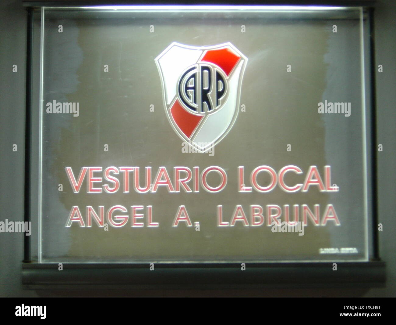 English Entrance To Locker Room Of River Plate 8 October - 