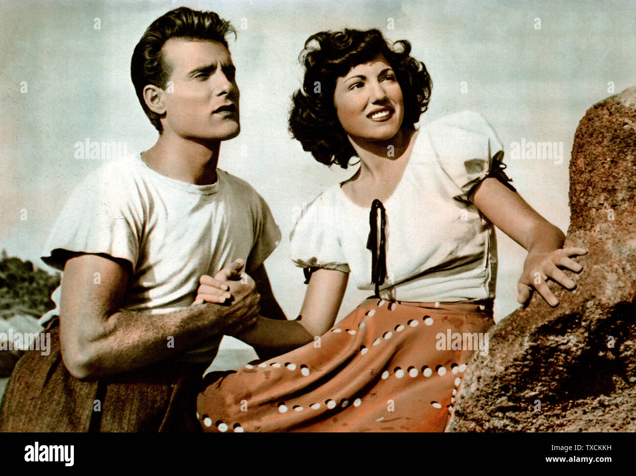 Giacomo Rondinella e Maria Fiore; 1952; andina cinematografica; Unknown; Stock Photo