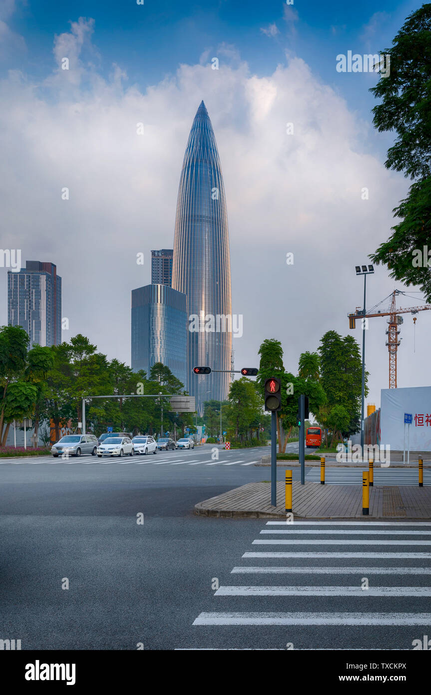 Houhai China Resources Building, Nanshan District, Shenzhen Stock Photo