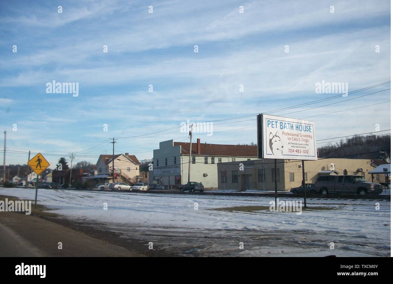 Development along route 88 in roscoe hires stock photography and