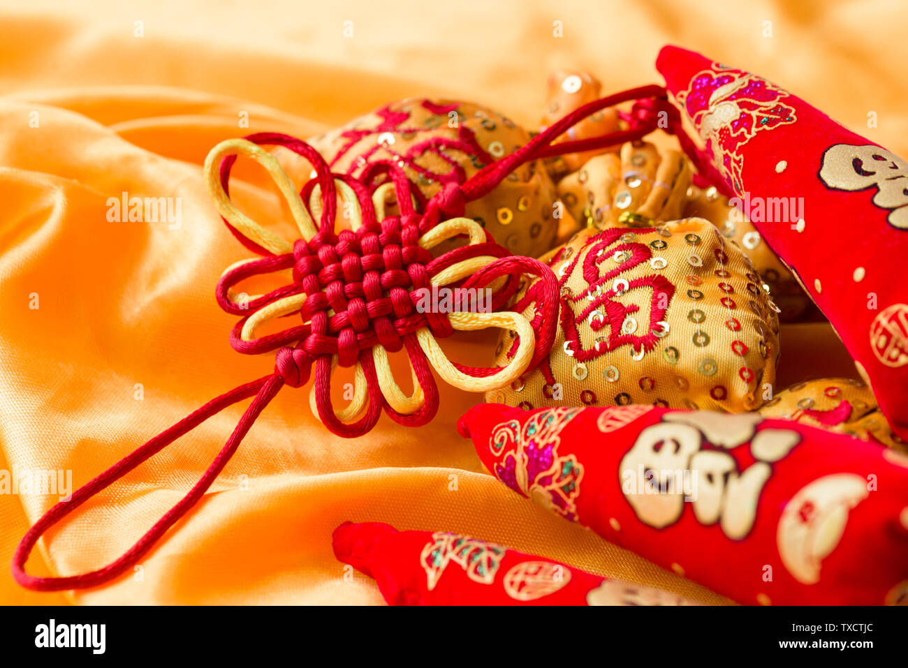 Lunar New Year Lucky Bag Ruyi Knot Chinese Knot Moral Red Chili lunar-new-year-lucky-bag-ruyi-knot-chinese-knot-moral-red-chili