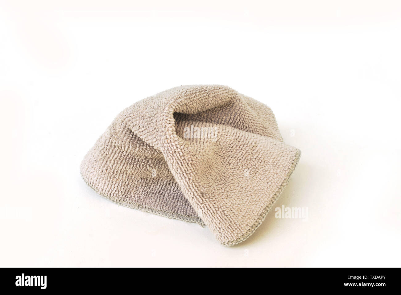 Chamois cleaning cloth for utensils.white background Stock Photo Alamy