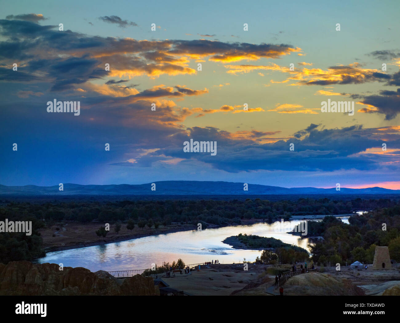 Colorful beach scenery Stock Photo - Alamy