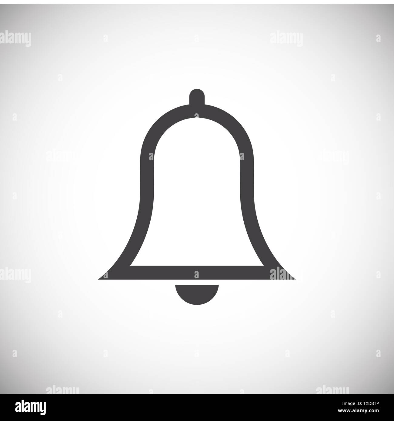 Bell icon on background for graphic and web design. Simple illustration ...