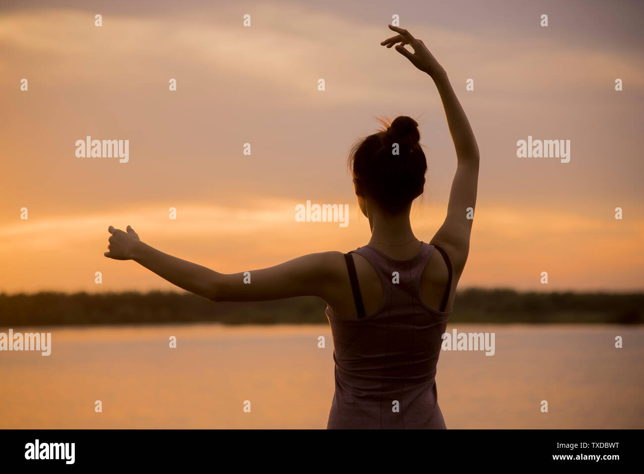 Sunset Yoga Sun Waters Dawn And Sky Summer Free Nature Nature