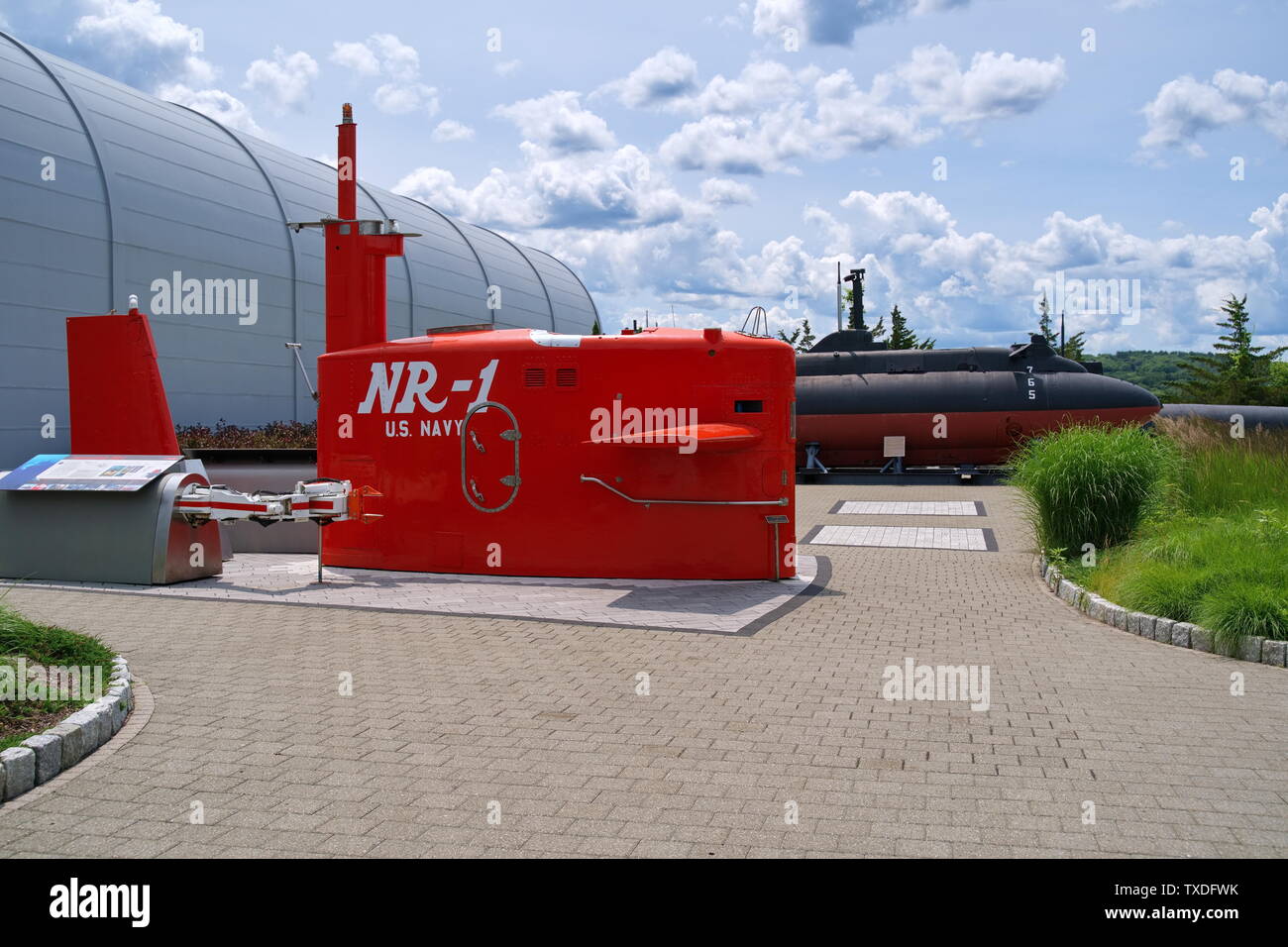Submarine Force Museum, Groton CT USA, Jun 2019. Building and entrance