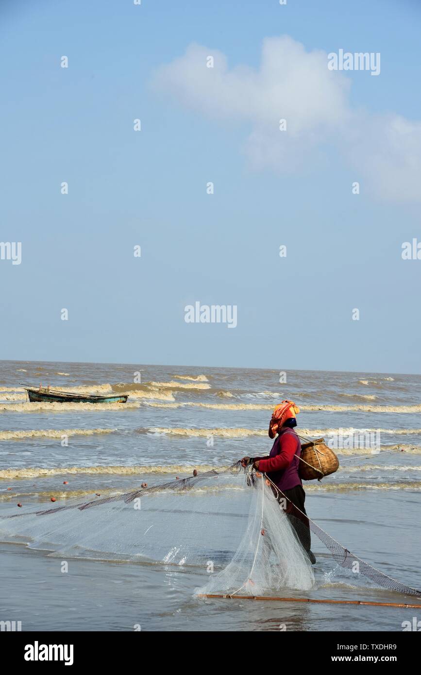 Female fisherwoman hi-res stock photography and images - Alamy
