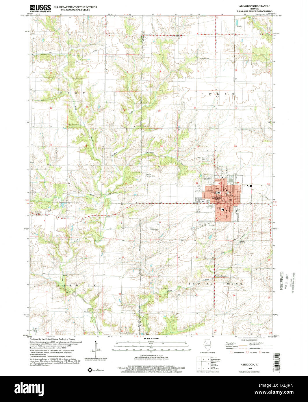 Map of abingdon hires stock photography and images Alamy