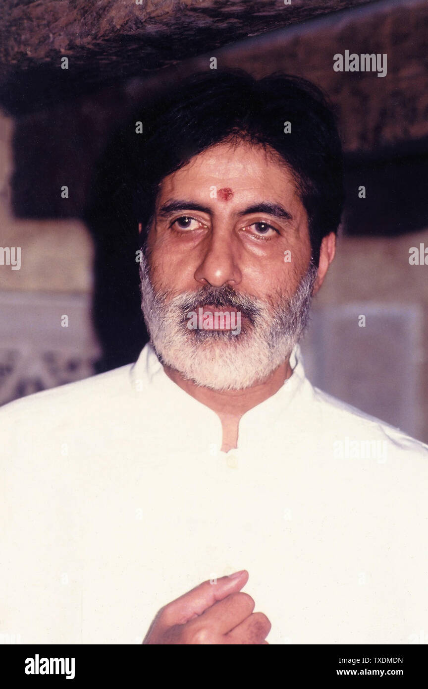 Indian Bollywood film actor, Amitabh Bachchan, India, Asia Stock Photo