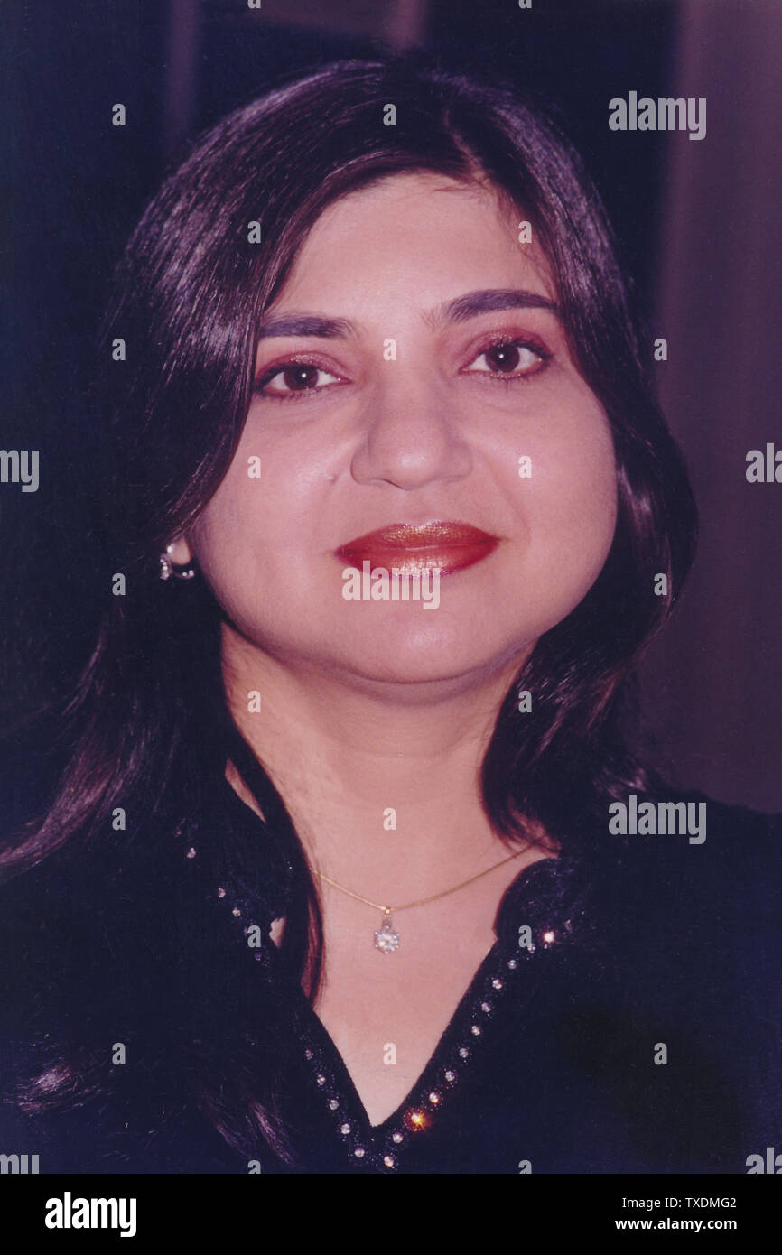 Indian Bollywood film playback singer, Alka Yagnik, India, Asia Stock Photo