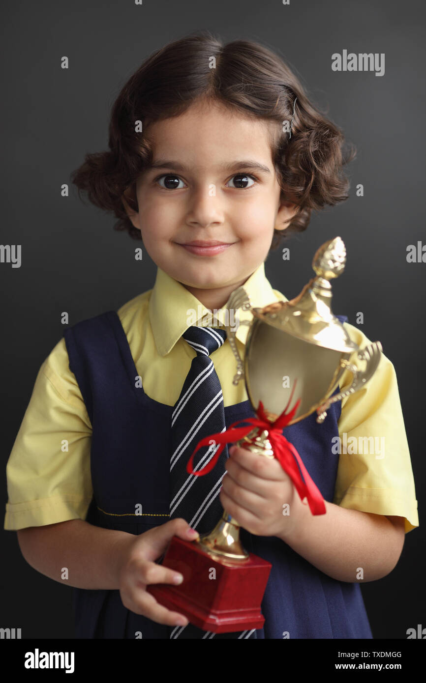 Holding trophy up to camera hi-res stock photography and images - Alamy