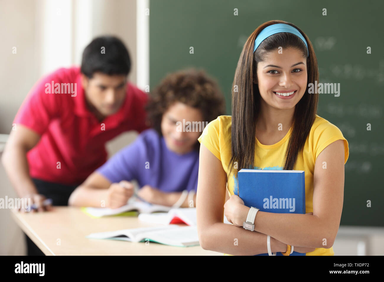 College students in a classroom Stock Photo - Alamy