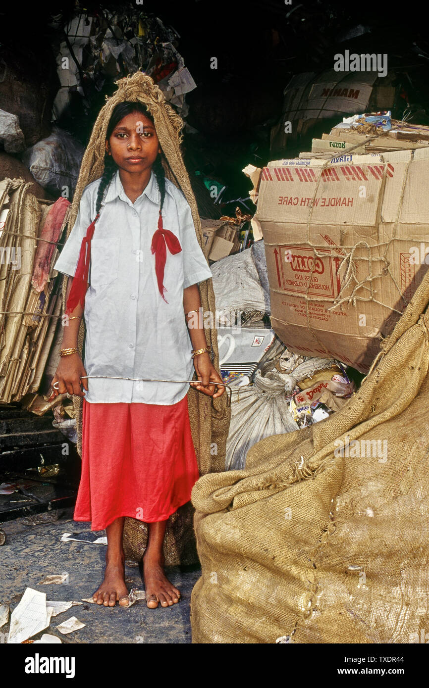 Rag picker girl hires stock photography and images Alamy