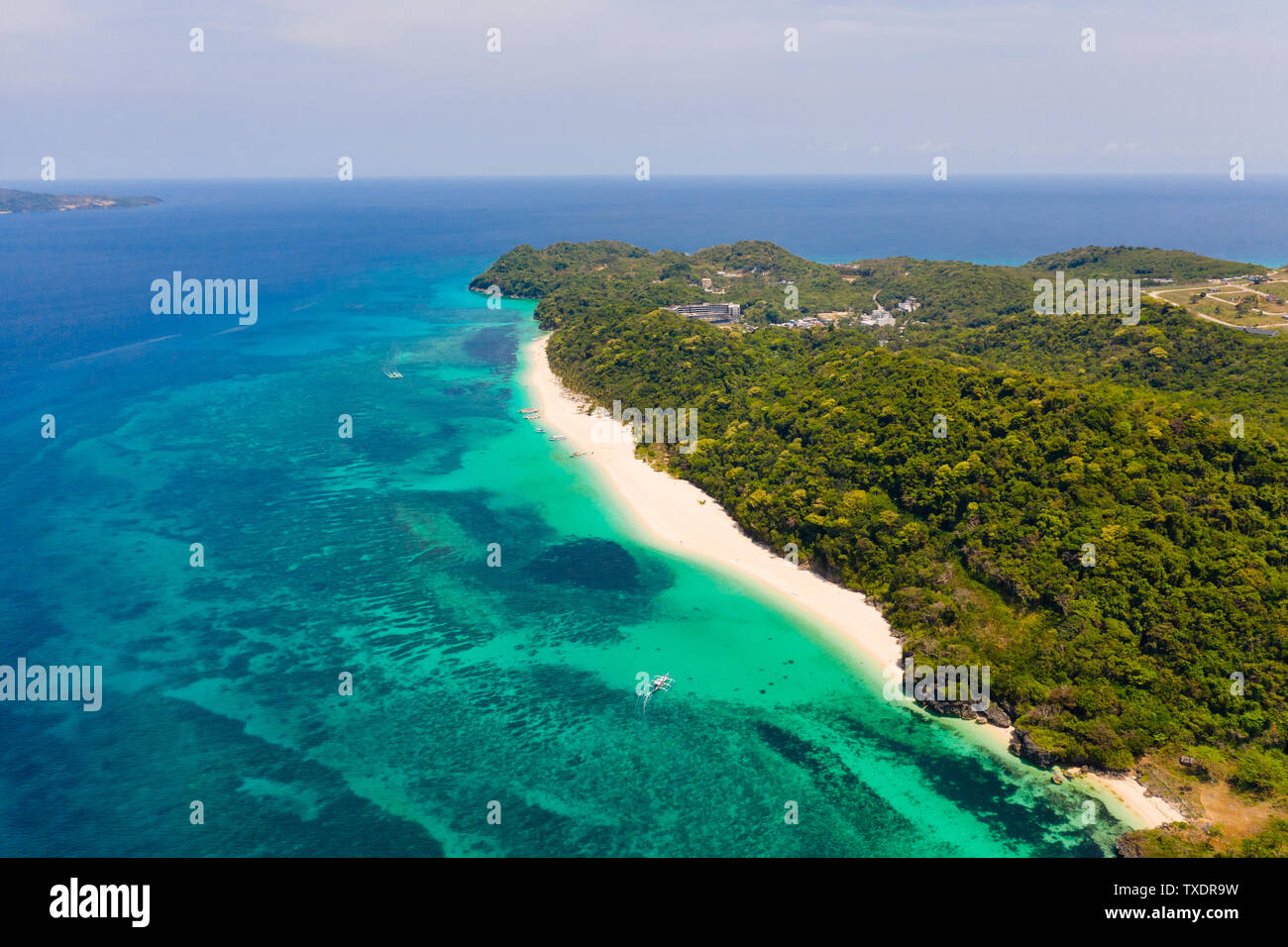 Image Puka image beautiful image beautiful - Puka Shell Beach. Seascape with island of Boracay, Philippines ...