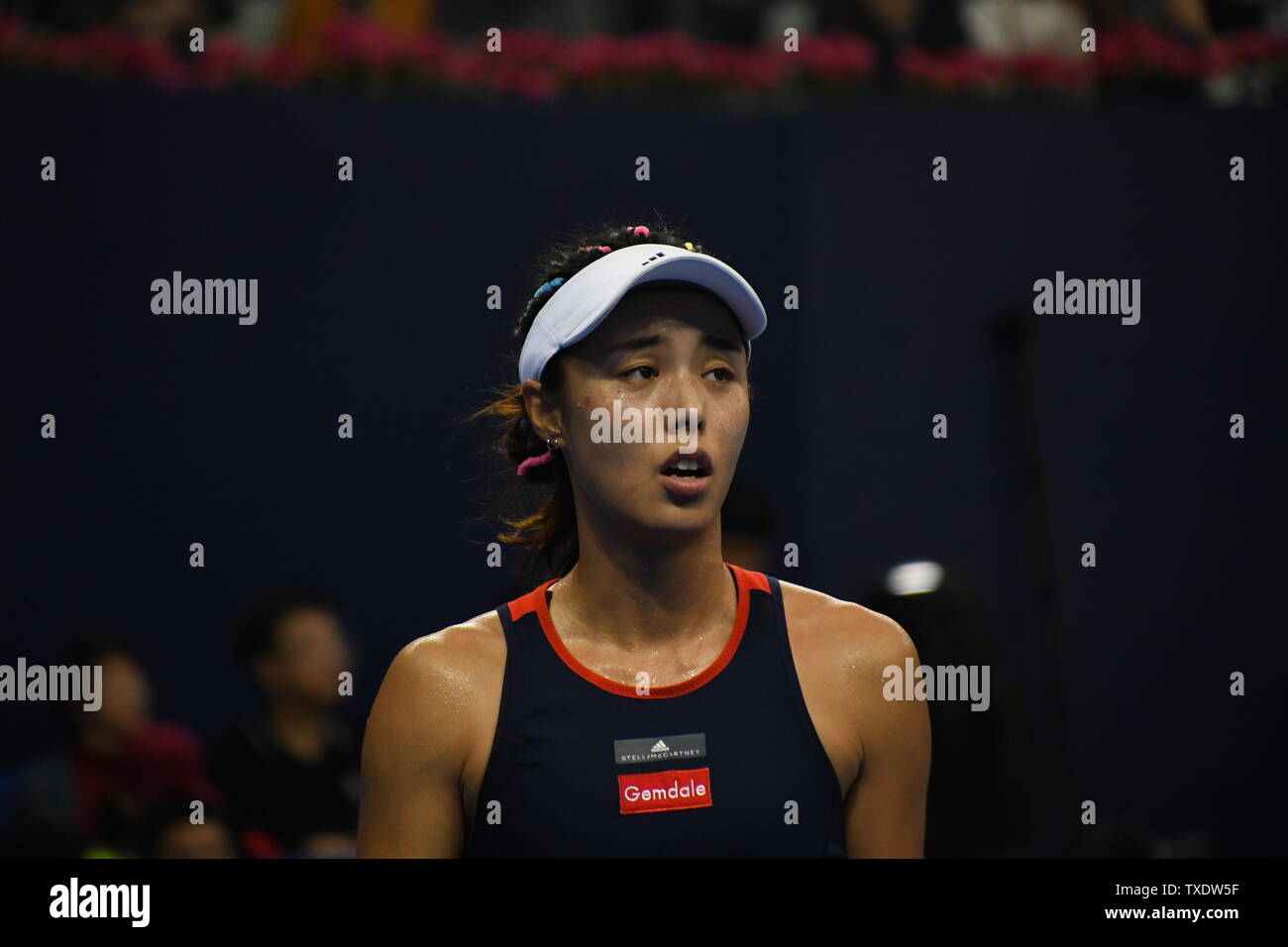 2018 Zhuhai Super Classic Wang Qiang lost to runner-up against Barty, the moment of the game and the awards ceremony Stock Photo