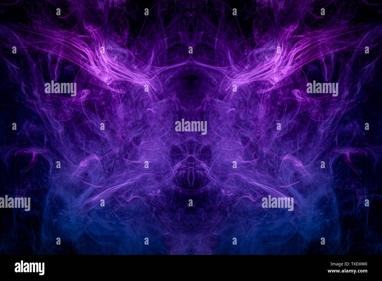 abstract fractal background fantasy blue purple and pink smoke abstract on black background stock photo alamy