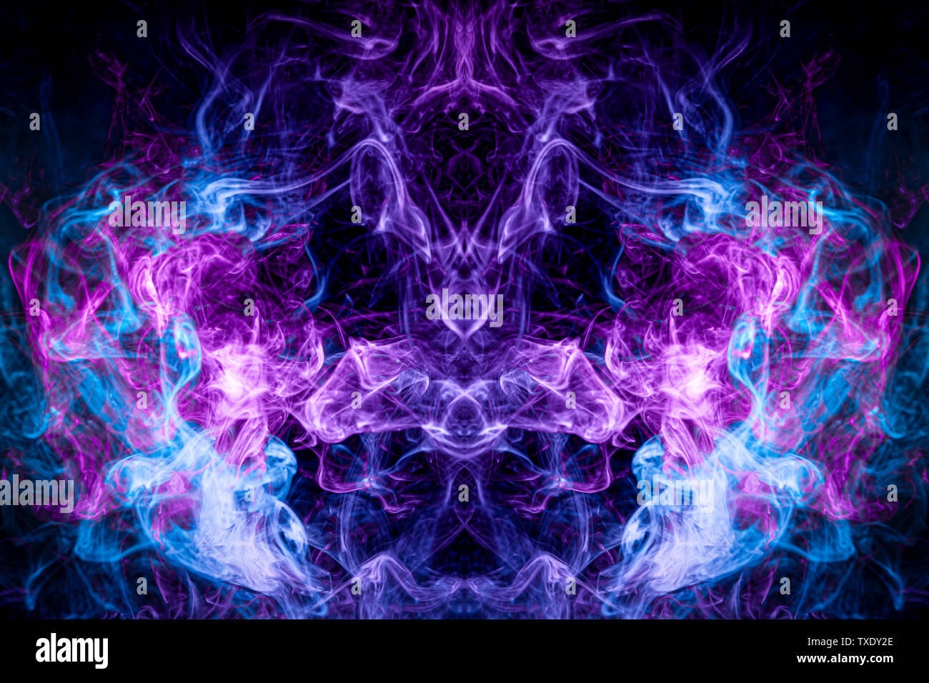 Abstract pink and blue smoke background, seamless texture Stock Photo