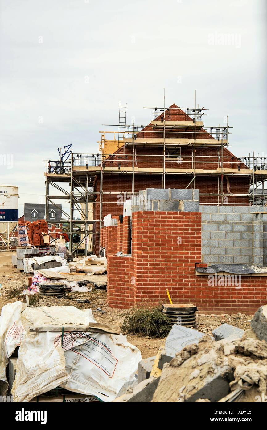 House construction, London, England, UK, United Kingdom Stock Photo