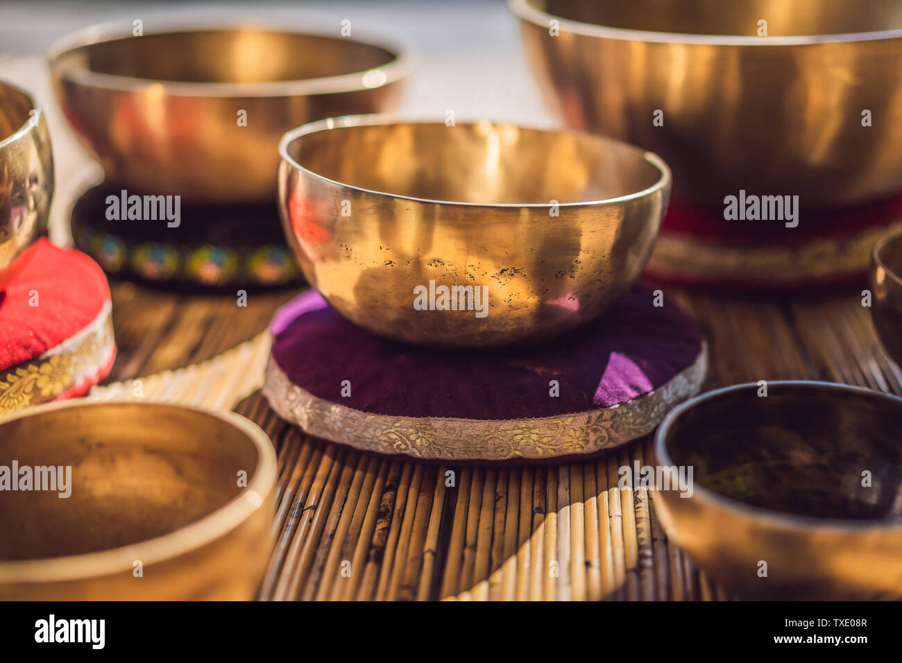 Tibetan Singing Bowl with Mat