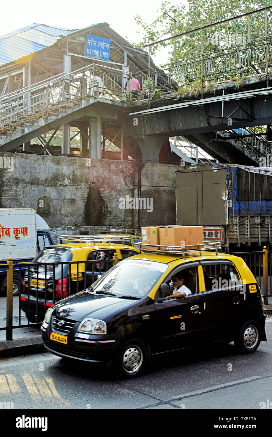 marine lines railway station, Mumbai, Maharashtra, India, Asia Stock Photo Alamy