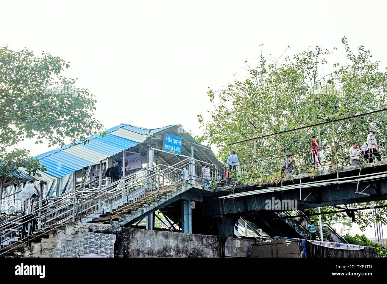 marine lines railway station, Mumbai, Maharashtra, India, Asia Stock Photo Alamy