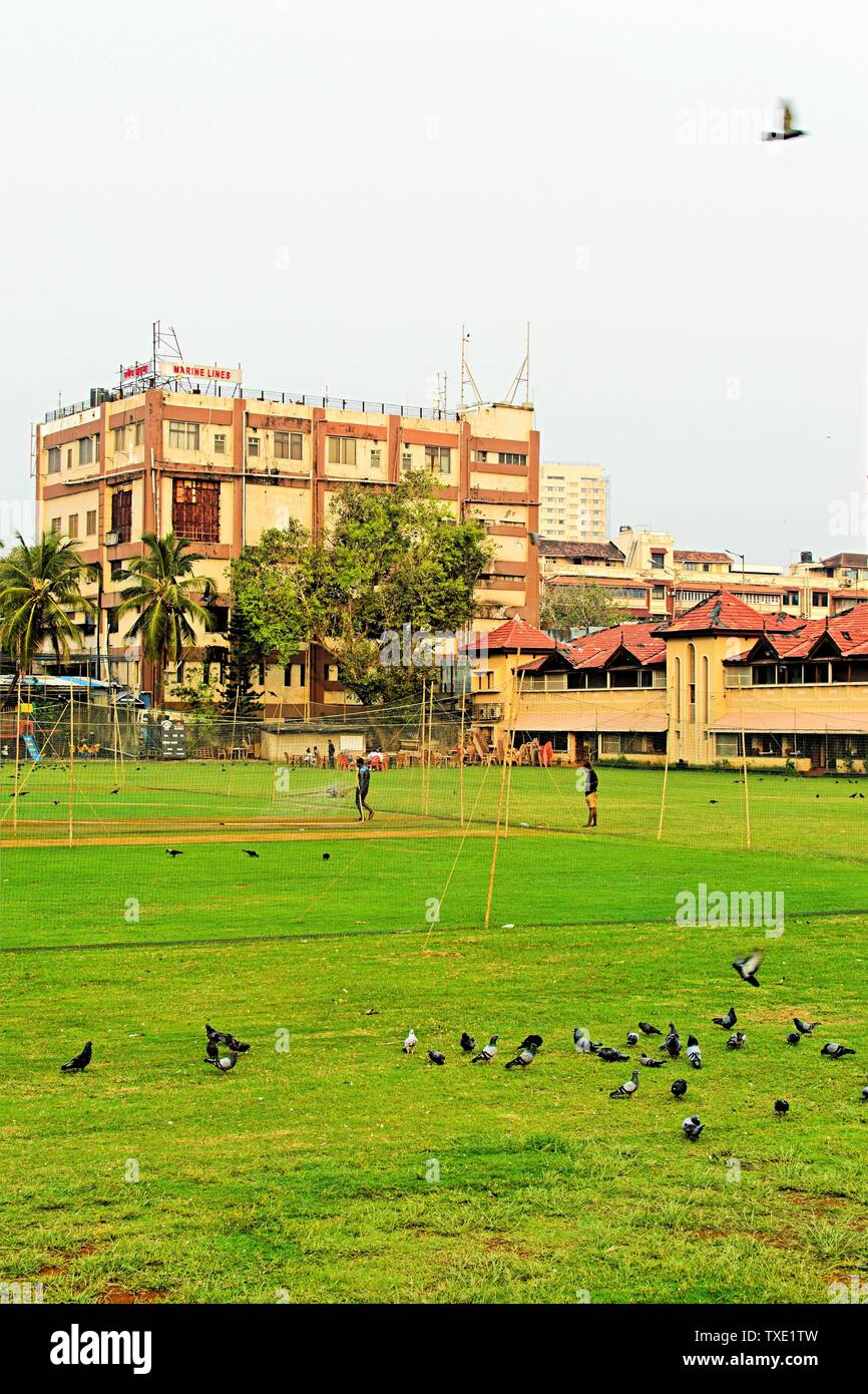 marine lines railway station building, Mumbai, Maharashtra, India, Asia